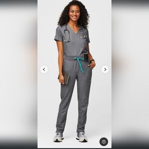 Figs High Wasted Yola Skinny Srub Pants, size small/ tall